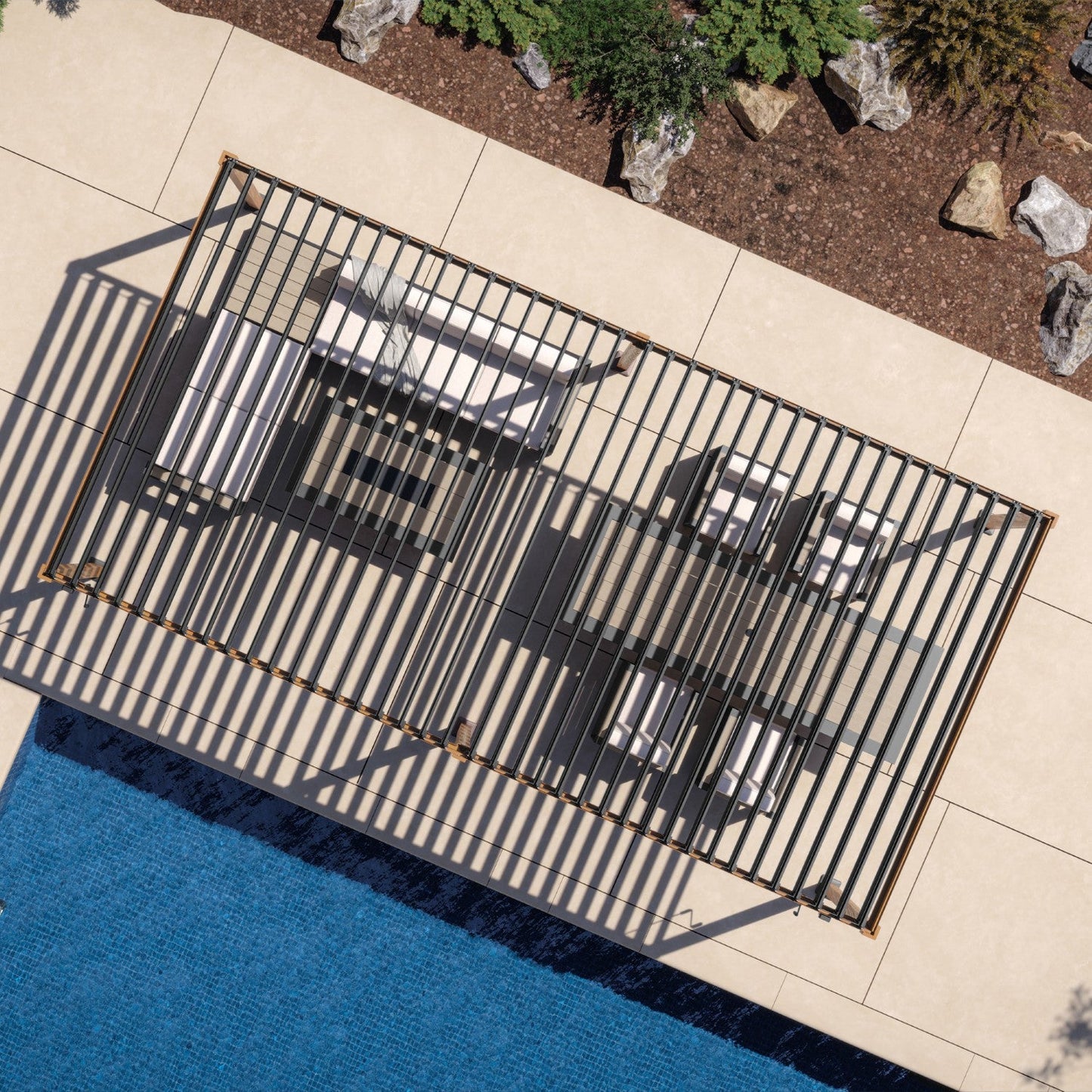 MIRADOR 111S 10'x20' CHERRY OAK PERGOLA