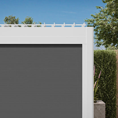 111 Accessory - 13' White pull down screen - white color one for your outdoor living privacy