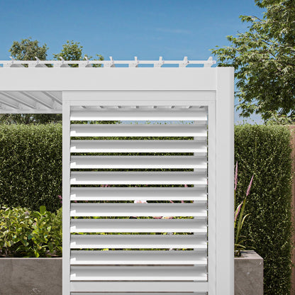 111 Accessory - 1/3 10' White shutter wall