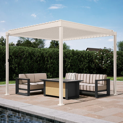 MIRADOR 80S 10'x10' CHARCOAL PERGOLA