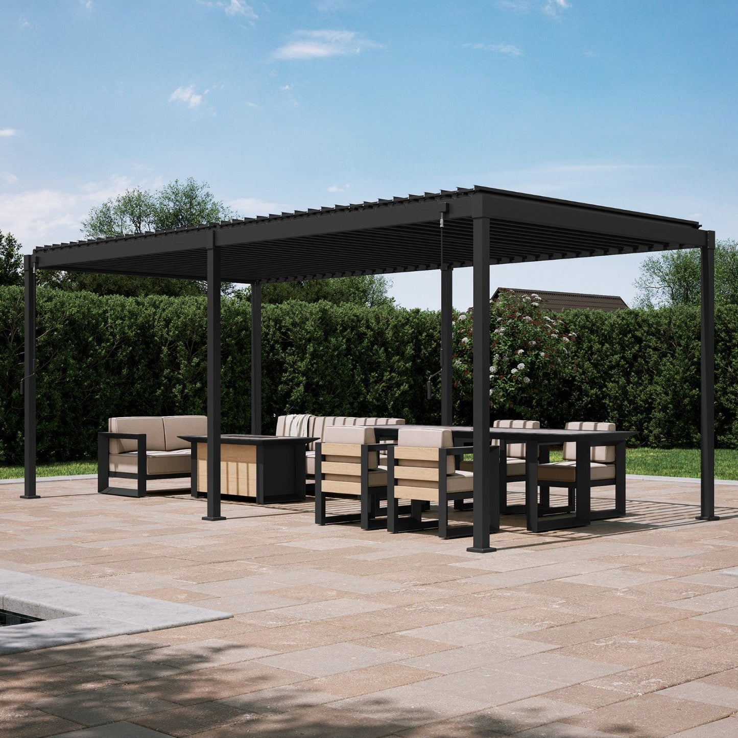 MIRADOR 80S 10'x20' LATTE PERGOLA