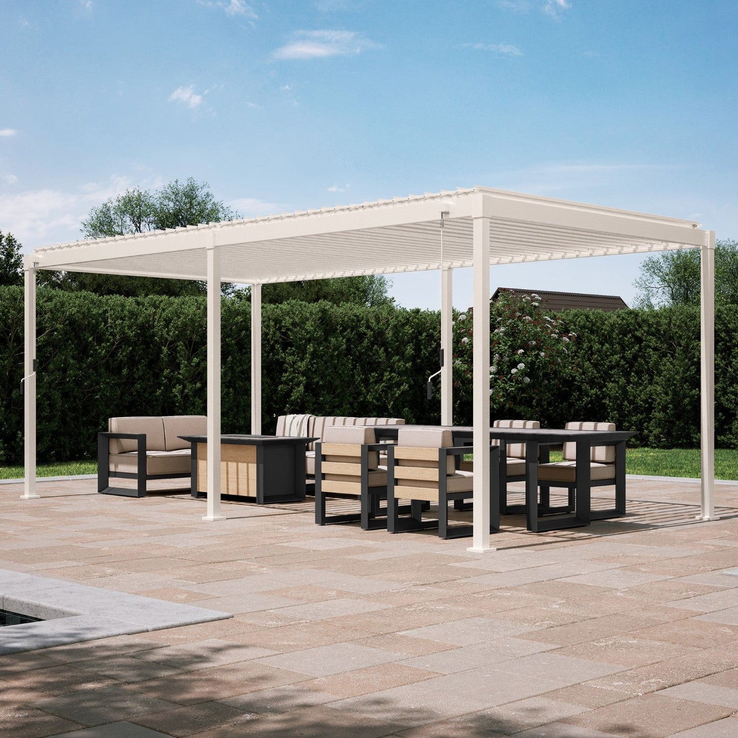 MIRADOR 80S 10'x20' LATTE PERGOLA