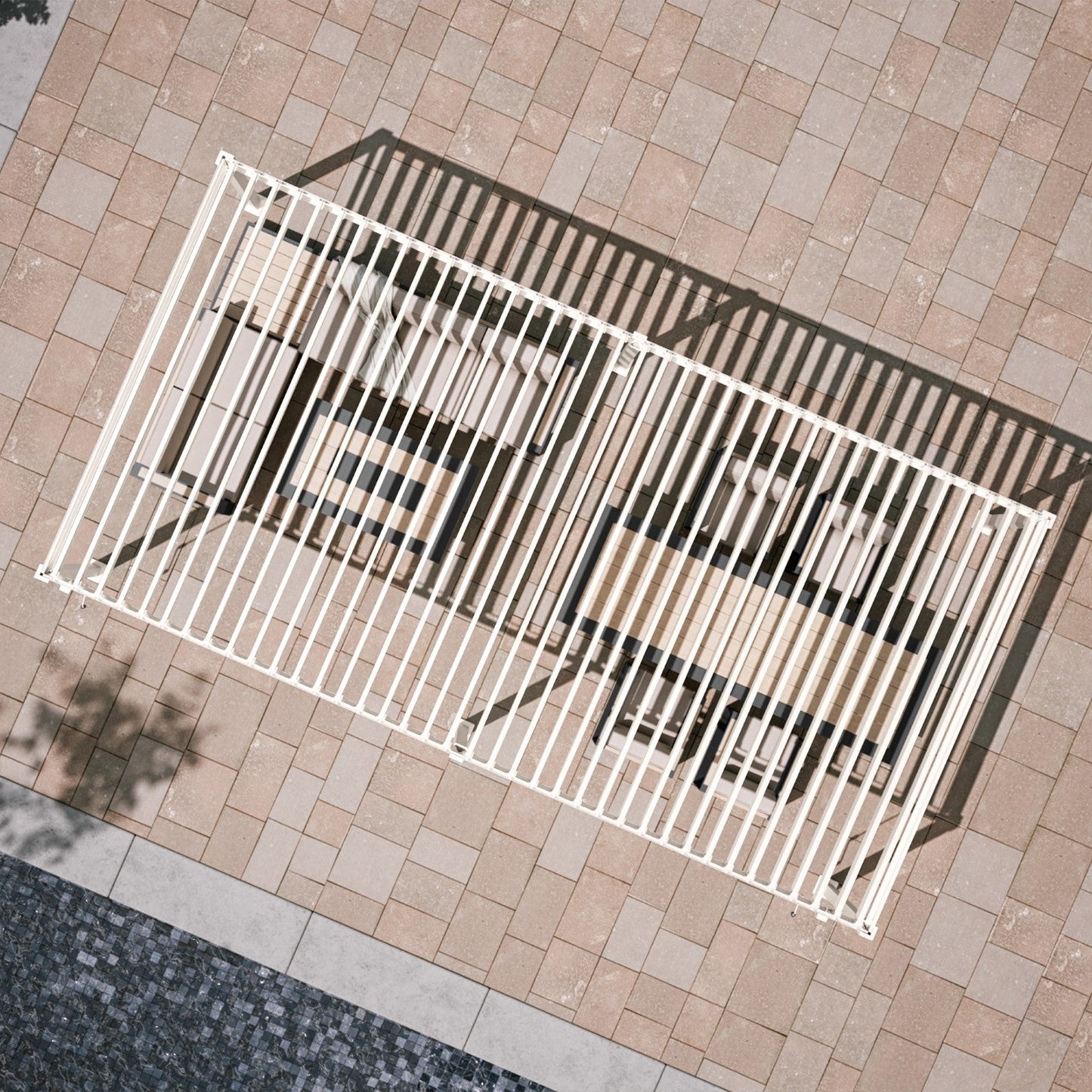 MIRADOR 80S 10'x20' LATTE PERGOLA